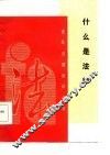 什么是法律 封面