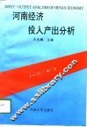 河南经济投入产出分析 封面