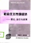 社会主义市场经济  理论、运行与政策 封面