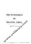 THE INVESTMENT OF SHAANXI，CHINA 封面