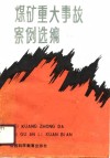 煤矿重大事故案例选编 封面