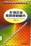 乡镇企业微观规制研究  以产权、企业组织形式为中心的分析 封面