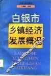白银市乡镇经济发展概况 封面