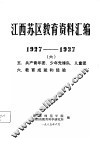 江西苏区教育资料汇编  1927-1937  6  五、共产青年团、少年先锋队、儿童团  六、教育成就和经验 封面