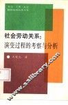 社会劳动关系  演变过程的考察与分析 封面