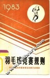 羽毛球竞赛规则  1983 封面