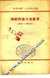 朝鲜问题大事纪要  1945-1954年 封面