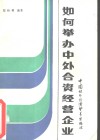 如何举办中外合资经营企业 封面