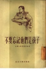 不要忘记他们是孩子  小丽入队问题讨论集 封面