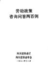 劳动政策咨询问答两百例 封面
