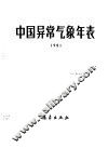 中国异常气象年表 封面