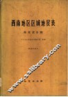西南地区区域地层表  四川省分册 封面