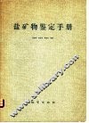 盐矿物鉴定手册 封面