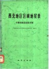 西北地区区域地层表 封面