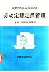有色金属工业企业劳动定额定员管理 封面