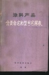 涂料产品分类命名和型号名称表 封面