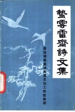 蛰云雷斋诗文集 封面