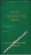石家庄市文化事业统计资料1994年度 封面