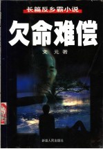 欠命难偿  长篇反乡霸小说 封面