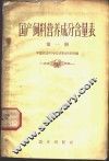 国产饮料营养成分含量表  第1册 封面