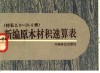 新编原木材积速算表  材长2.0-10.0米 封面