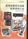 家用电器常见故障检修表解大全 封面