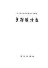 食物成分表 封面