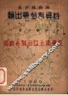 长沙市植物油输出业参考资料  第2部分  湖南各类出口土产概况 封面