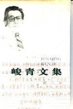 峻青文集  第3卷  长篇小说 封面