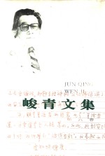 峻青文集  第6卷  文艺理论  回忆录 封面