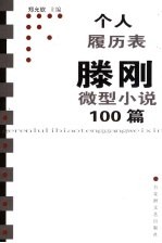 个人履历表  藤刚微型小说100篇 封面