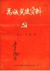 禹城党史资料  1983年第1辑 封面