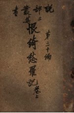 恨绮愁罗记  上  第2集第30编 封面