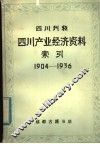 四川产业经济资料索引  1904-1936 封面