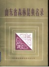 山东省森林昆虫名录 封面