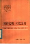 精神文明大放光明  三明市社会主义精神文明建设经验集 封面