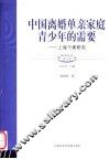 中国离婚单亲家庭青少年的需要  上海个案研究 封面