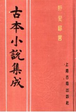 古本小说集成  野叟曝言  第2册 封面