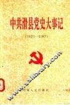 中共滑县党史大事记  1925-1987 封面