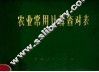 农业常用计算查对表 封面