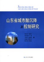 山东省城市酸沉降及控制研究 封面