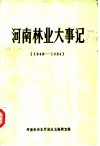 河南林业大事记  1949-1984 封面