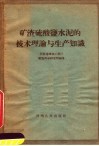 矿渣硫酸盐水泥的技术理论与生产知识 封面