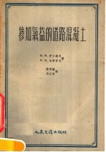 掺加氯盐的道路混凝土 封面