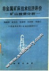 非金属矿床技术经济评价  矿山投资分析 封面