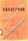 农业劳动生产率问题 封面