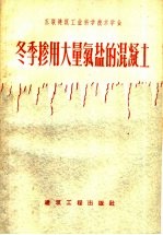 冬季掺用大量氯盐的混凝土 封面