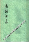 汤显祖集  原中华书局版  1  诗文集 封面