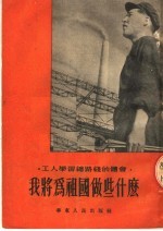 我将为祖国做些什么 封面