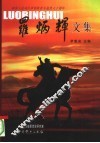 罗炳辉文集  缅怀人民功臣罗炳辉将军逝世六十周年 封面